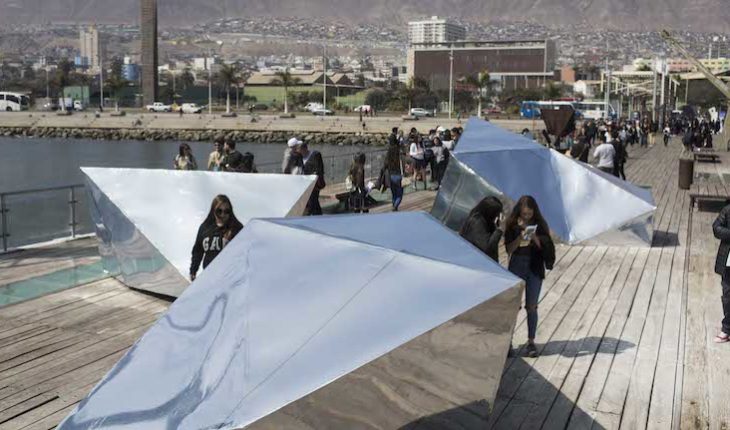 translated from Spanish: SACO8: In Antofagasta The art reflects on the “destiny”
