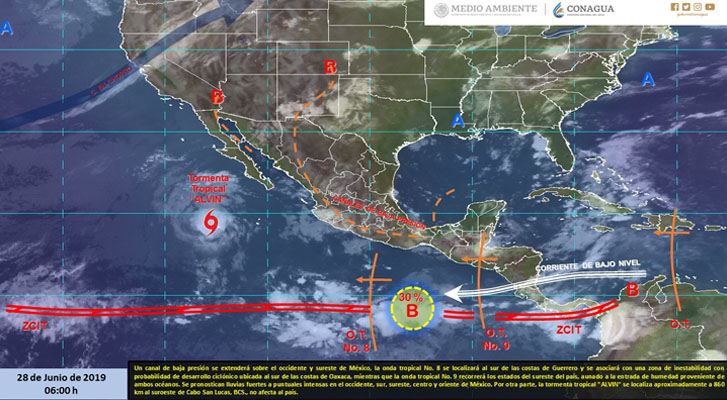 Very heavy rains with electric shocks in Puebla, Oaxaca and Veracruz