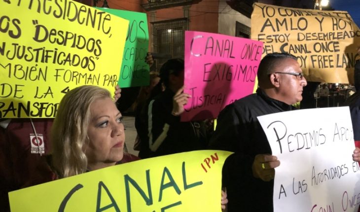 Ante despidos, extrabajadores de Canal Once piden la intervención de AMLO