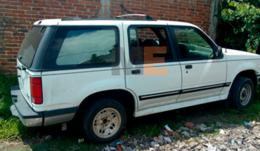 Aseguran camioneta que traía pistola, balas y droga en Morelia, Michoacán