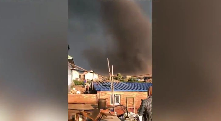 Impresionantes videos del tornado que azotó China