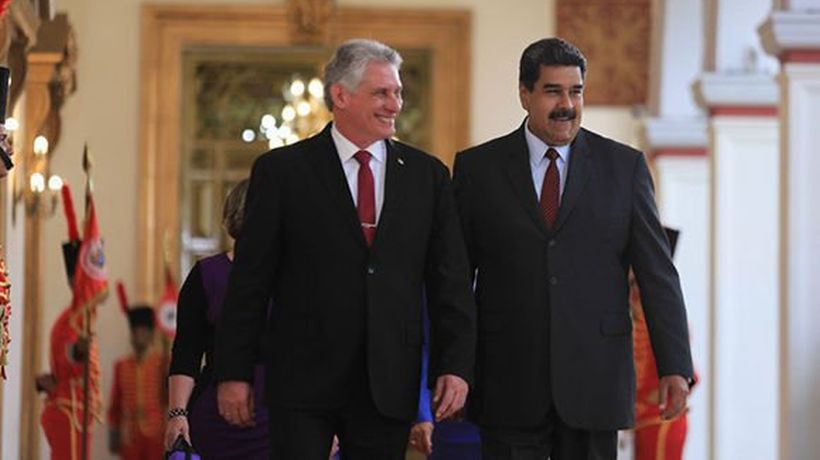 Maduro recibe a Díaz-Canel en un encuentro para fortalecer las relaciones bilaterales