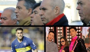 translated from Spanish: Larreta against Anibal Fernández, Macri and the “defenders of change”, Pavón moves away from Boca, the discharge of Sofi Morandi and more…