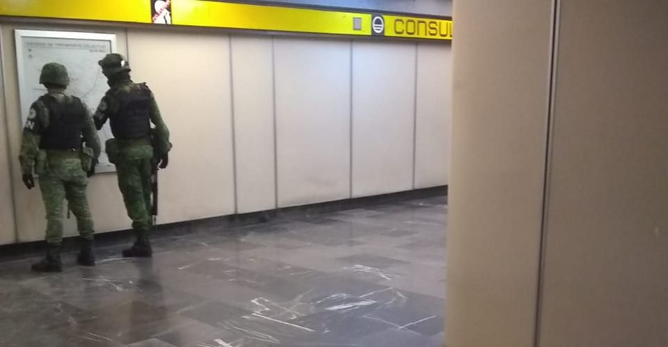 National Guard reviews user backpacks and monitors Metro corridors