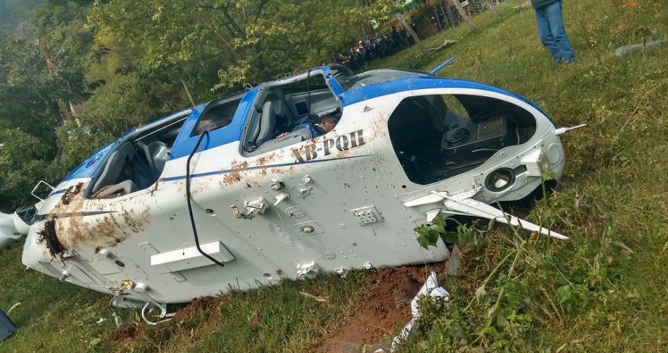 Policeareareared for pilot death and helicopter crash