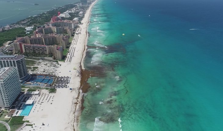 El mal clima ayuda a playas de la Riviera Maya contra el sargazo