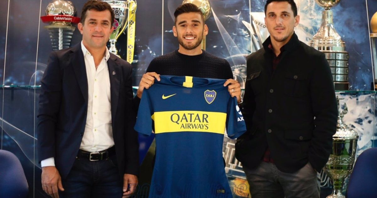 Salvio already sports the colors of Boca and was presented with sketch included