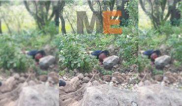 translated from Spanish: Stoned dead man is found on the road to Athecuaro