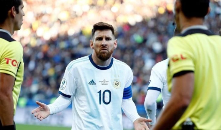 translated from Spanish: What sanction discusses applying Conmebol to Lionel Messi
