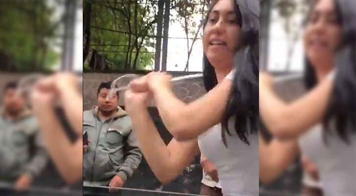 Autoridades Buscan #Lady Piñata, mujer que golpeó auto en Tlalpan