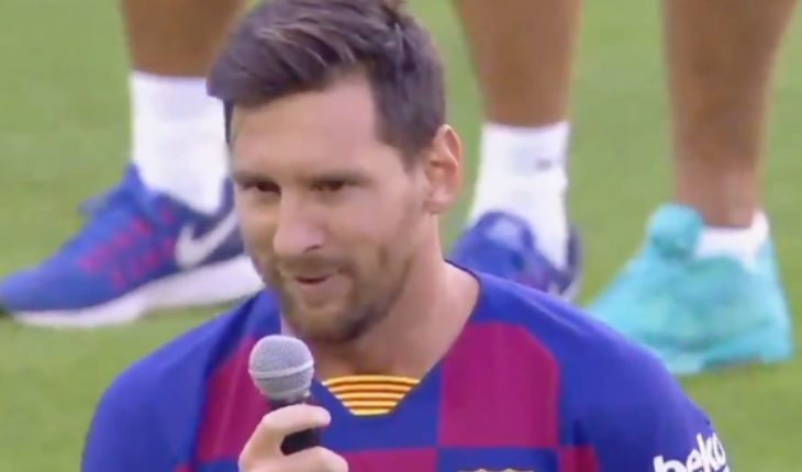 Messi volvió al Camp Nou con un encendido discurso en busca de la Champions con Barcelona