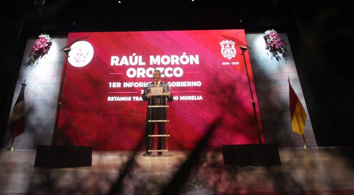 Rinde Raúl Morón, edil de Morelia su 1er. Informe de Gobierno