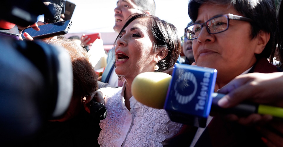 Rosario Robles llega al Reclusorio Sur para reinicio de audiencia