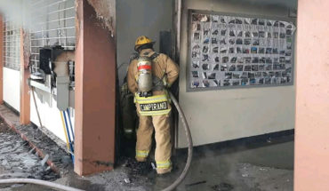 Se registra incendio en la secundaria “Gildardo Magaña” en Purépero, Michoacán