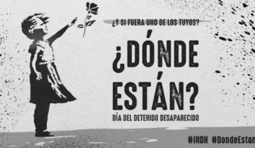 translated from Spanish: INDH will project image remembering missing detainees at the National Museum of Fine Arts