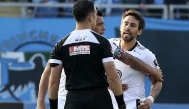translated from Spanish: Jorge Valdivia: “I offered apologies to the coach, Colo-Colo and the referee”