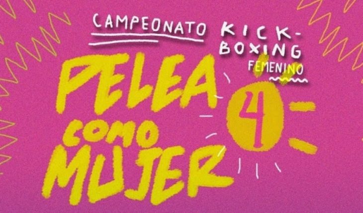 translated from Spanish: Men’s Kickboxing Championship “Fight as a Woman” at Sergio Livingstone Sports Center