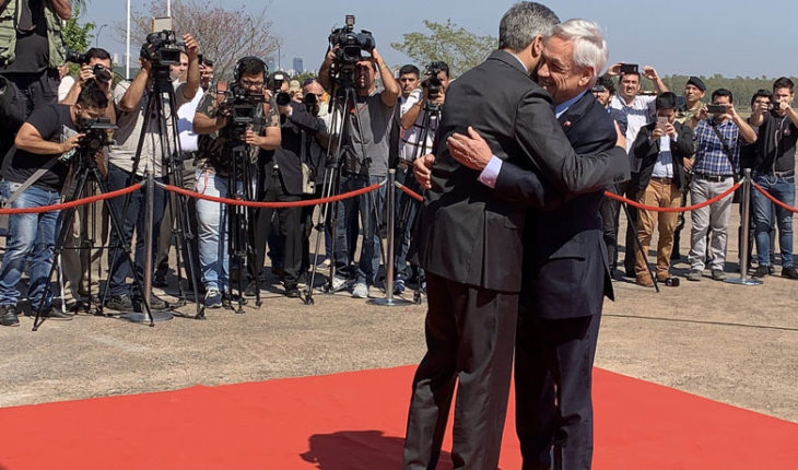 translated from Spanish: Piñera slid idea of common “infrastructure” in Prosur in the face of catastrophes after meeting with president of Paraguay