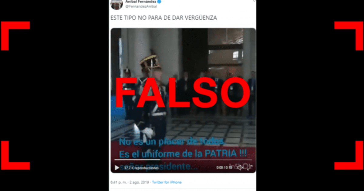 The subtitles of Macri's video and a barnper published by Aníbal Fernández are false