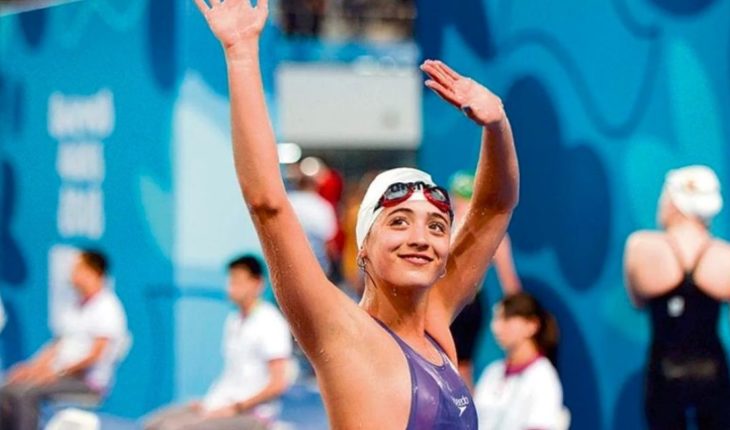 translated from Spanish: Unforgettable day for Argentine swimming at the Pan American Games in Lima: gold for Delfina Pignatiello and Virginia Bardach and silver with ticket to Tokyo 2020 for Julia Sebastian