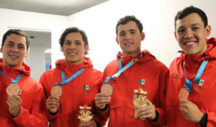 translated from Spanish: (Video) Fourth bronze for Mexican Swimming