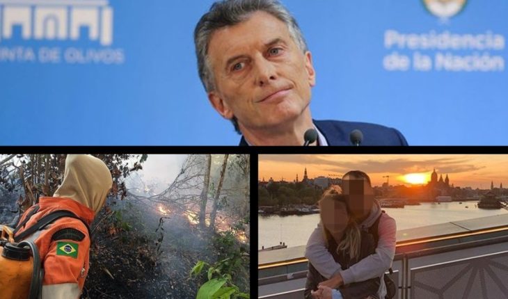 translated from Spanish: “We listen to the Argentinians,” Macri said, fire in the Amazon, romance between a Lioness and a former Boca and more.