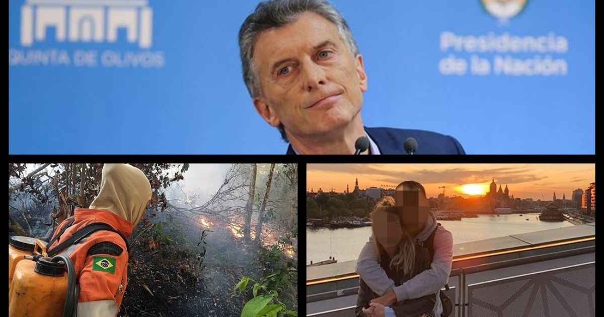 "We listen to the Argentinians," Macri said, fire in the Amazon, romance between a Lioness and a former Boca and more.