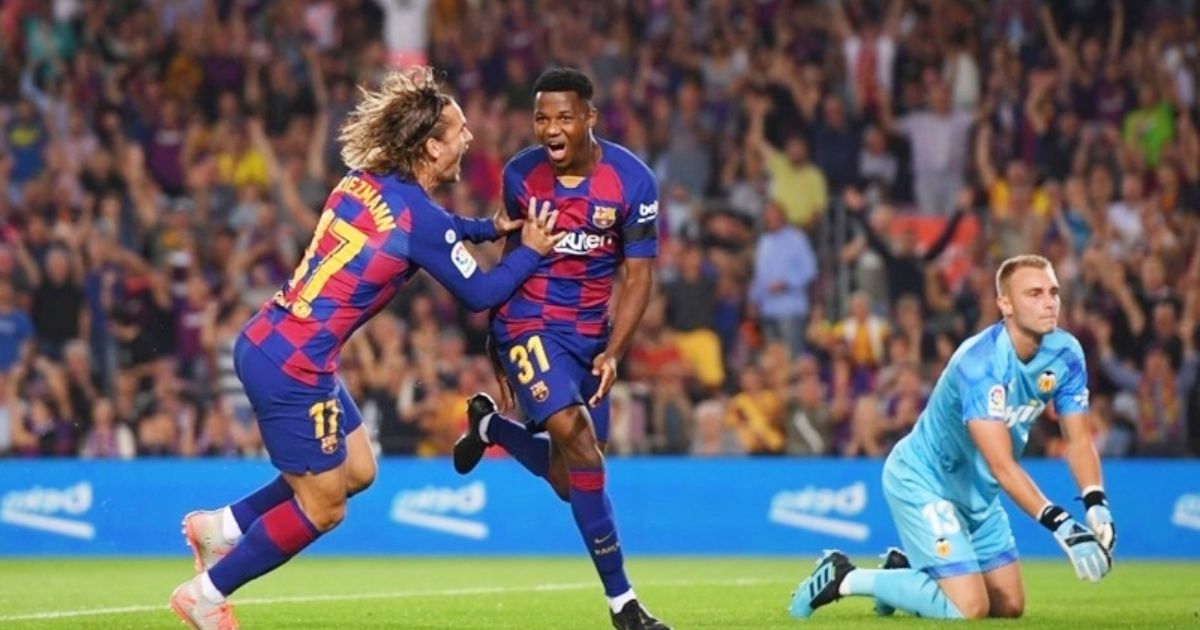 Ansu Fati no para: gol y asistencia en primer inicio titular en Barcelona