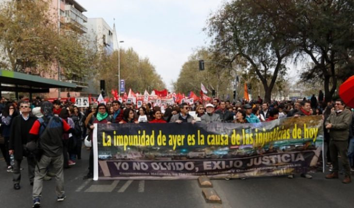 Romería: con incidentes terminó marcha en conmemoración de las víctimas de la Dictadura a 46 años del golpe