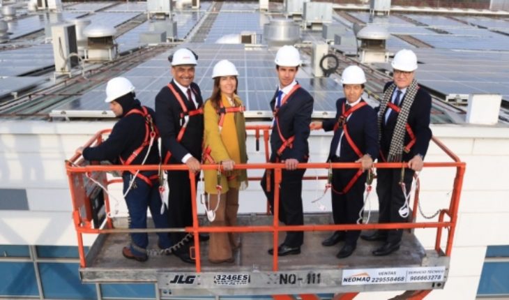 translated from Spanish: 100% self-consumption photovoltaic plant opened in the country