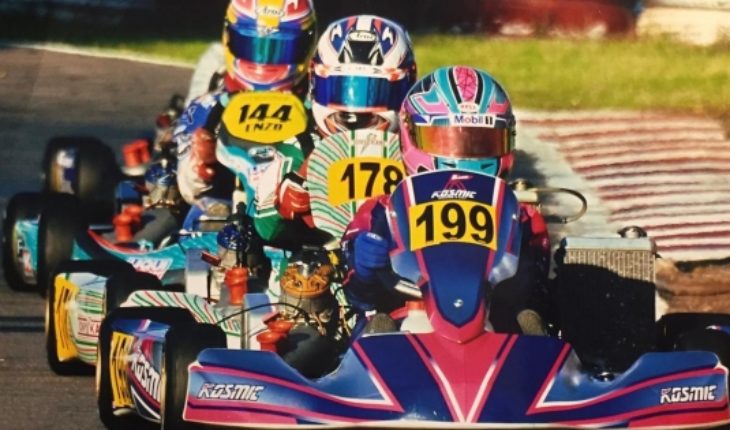 translated from Spanish: 15-year-old driver who will represent Chile at junior karting world championships in Italy