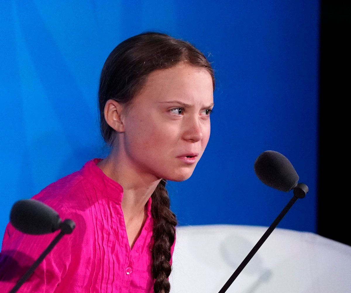 "Change Comes and Doesn't Do Enough" Greta Thunberg, to world leaders and governments