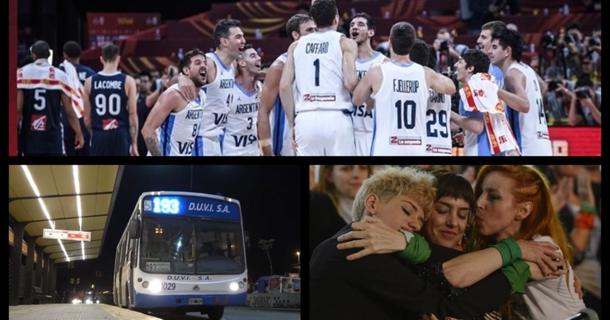 Epic and game: keys of Argentina in the Final of the World Basketball Championship, meeting by night collectives, new denunciation of Actresses Argentinas and more...