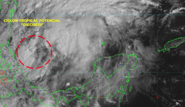 Se forma el ciclón tropical potencial 16 en Golfo de México