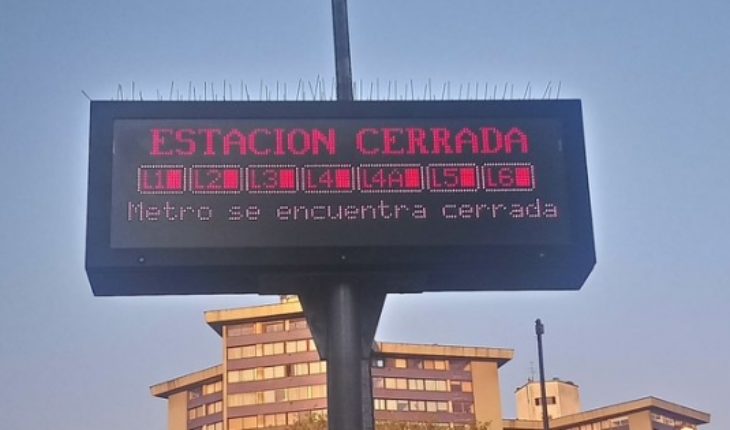 translated from Spanish: [ACTUALIZADA] Metro will be suspended all weekend