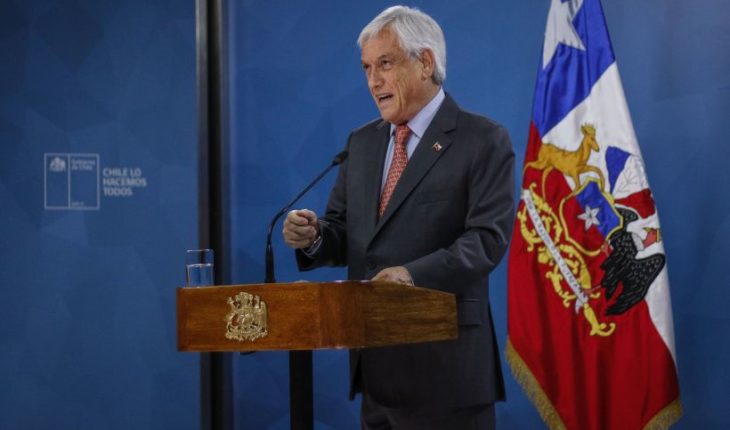 translated from Spanish: President Piñera: “We are at war against a powerful enemy”