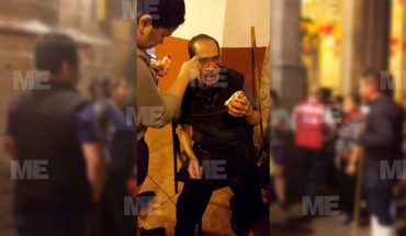 translated from Spanish: Young students brutally beat Morelia trader
