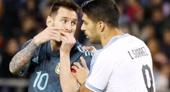 Argentina vs Uruguay: Messi amargó a Suárez sobre el final con gol de empate