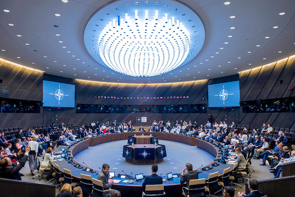Primera reunión del Consejo del Atlántico Norte en la nueva sede de la OTAN (mayo de 2018). Foto: NATO North Atlantic Treaty Organization (CC BY-NC-ND 2.0). Blog Elcano