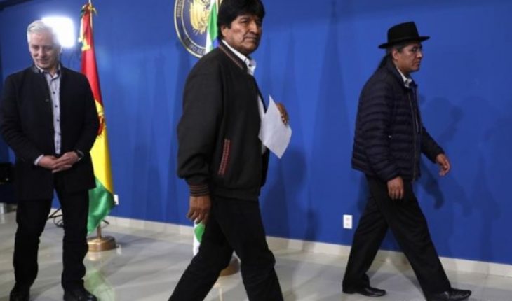 translated from Spanish: Evo Morales announces new elections in Bolivia