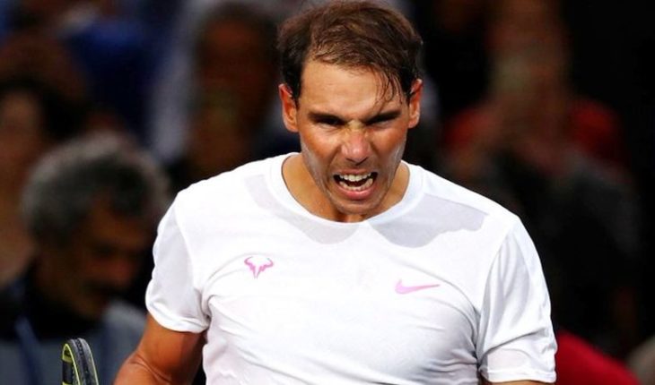 translated from Spanish: Nadal defeated Tsonga and reaches semi-finals of the 1,000Th Paris Masters