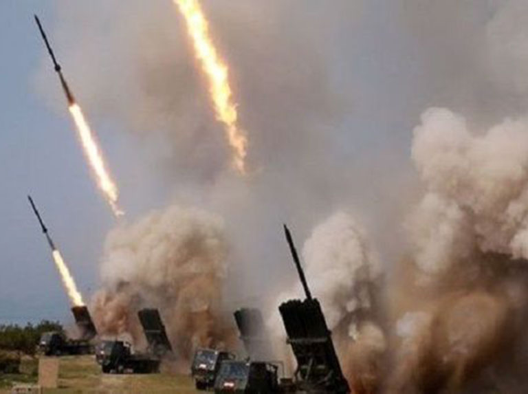 North Korean projectiles are fired into Japan's shores