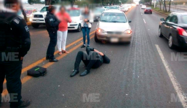 translated from Spanish: Subject is run over at Av. Madero Poniente, Morelia