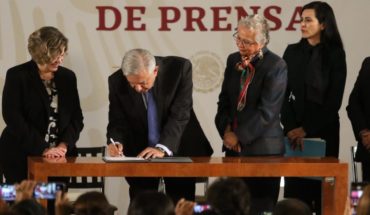translated from Spanish: The six points of the equality agreement signed by AMLO