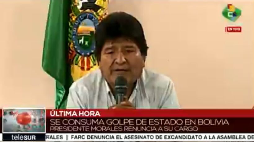 [VIDEO] Evo Morales resigned from his tenure: "The fight doesn't end here"
