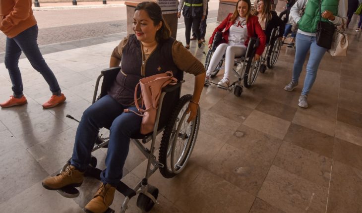 translated from Spanish: 1 in 2 people with disabilities see that they do not respect their rights