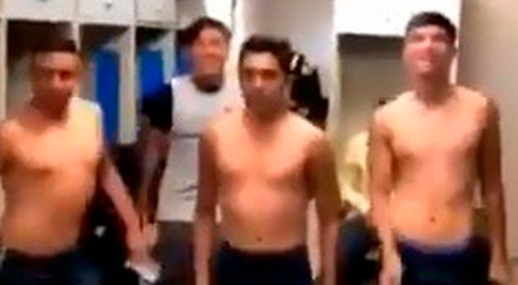 "America" players come out dancing "A rapist on your way" and club sanctions them (Video)
