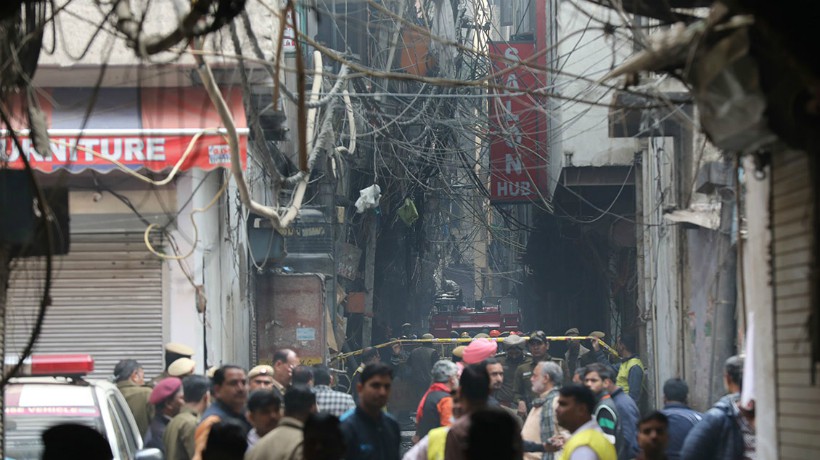 Impact in India: fire in a factory left 43 people dead
