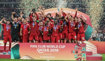 translated from Spanish: In an intense and even match Liverpool prevailed against Flamengo in the final of the Club World Cup