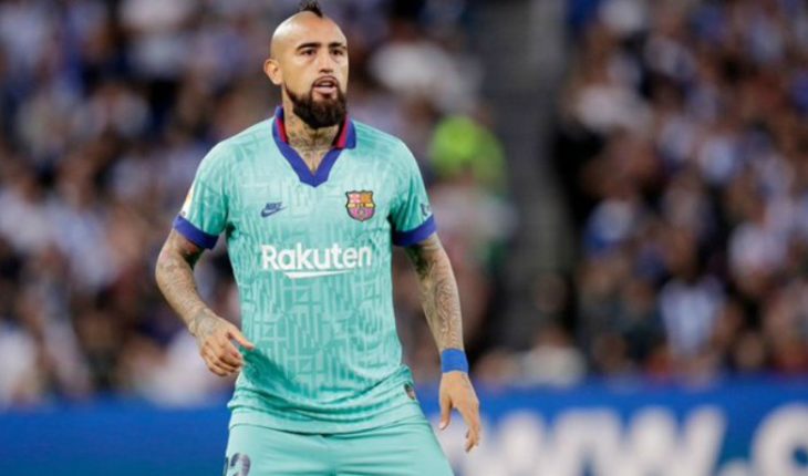 translated from Spanish: Vidal said present in the final minutes of the tie between Barcelona and Real Sociedad